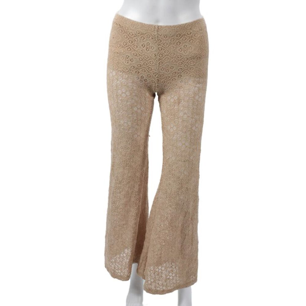 Nightcap Clothing Women Boho Floral Beige Pull On Pants Size S